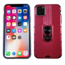 Metal Kick Stand Case For Iphone 11 Pro Color-Red
