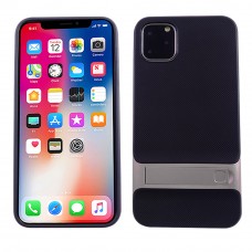 Executive Kick Stand Case For Iphone 11 Pro Max Color-Black/Silver