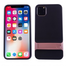 Executive Kick Stand Case For Iphone 11 Pro Max Color-Black/Rose Gold