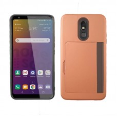 Credit Card Case For LG Aristo 4 Plus Color-Rose Gold