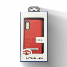 Armor Kick Stand Case for Samsung A01 Color-Red