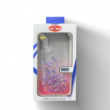 Premium Liquid Case For Samsung A01 Color-Gray/Pink
