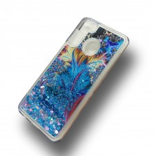 Tuff Liquid Glitter Case For Samsung A21 Design-Leaf