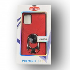 Executive Ring Case For Samsung A51 Color-Red