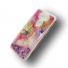 Tuff Liquid Glitter Case for LG Aristo 5 Design-Butter Fly