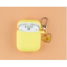 REIKO Silicone Case For Airpod in Light Yellow