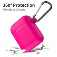 REIKO Silicone Case For Airpod in Hot Pink