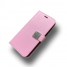 Wallet With Magnet For Moto G Stylus Color-Baby Pink