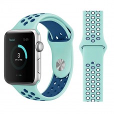 Apple Rubberized Watch Band 38/40 MM Color-Teal/Blue
