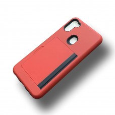 Credit Card Case For Moto G Stylus Color-Red