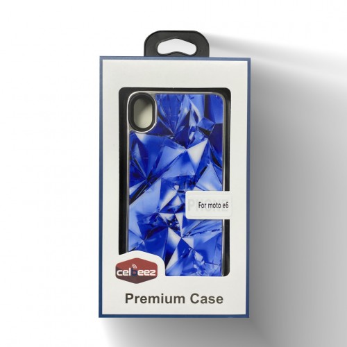 3D Image Case For Moto E6 Color-Blue