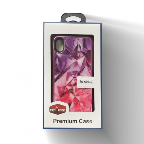 3D Image Case For Moto E6 Color-Purple