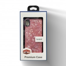 Drop Glue Case For Moto E6 Color-Pink