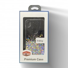 Glitter Case With PS For Samsung A20 Color-Black