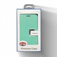 Wallet With Magnetic Clip For Alcatel 3V Color-Teal