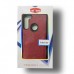 Leather Case With Credit Card Slot For Moto E 2020 Color-Mehroon