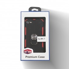 2 Tone Ring Case For Iphone 6/7/8 Color-Black/Red