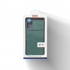 Tpu Case With Camera Lens Cover For Iphone 11 Color-Green