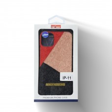 Soft Cloth Case For Iphone 11 Pro Max Color-Brown/Red