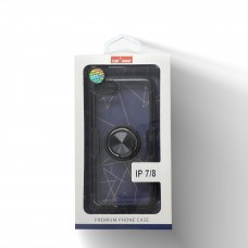 Transparent Ring case For Iphone 6/7/8 Plus Color-Black