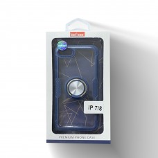 Transparent Ring case For Iphone 6/7/8 Color-Navy Blue