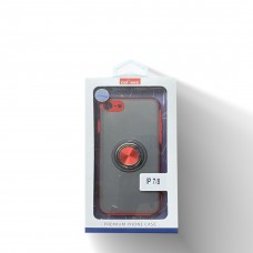 Bright Armor Case With Ring Holder For Iphone 6/7/8 Plus Color-Red