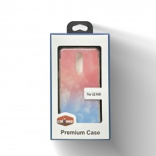 Gummy Skin With Image For LG K40 Color-Pink/Blue