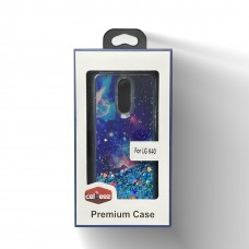 Glitter Liquid PS Case For LG Stylo 5 Design-Sky/Blue