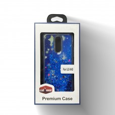 Glitter Liquid PS Case For LG Stylo 5 Design-Star/Blue