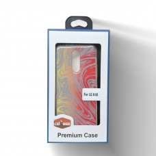 Gummy Skin With Image For LG K40 Color-Red/Orange