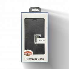 Wallet With Magnetic Clip For LG K40 Color-Black