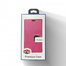 Wallet With Magnetic Clip For LG K40 Color-Hot Pink