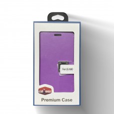 Wallet With Magnetic Clip For LG K40 Color-Purple