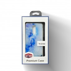 Gummy Skin With Image For LG K40 Color-Blue/White