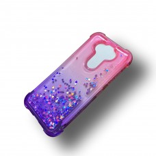 Anti Shock Liquid Case With Glitter For LG Aristo 5 Color-Pink/Purple