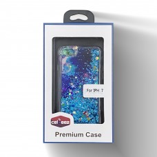 Glitter Liquid PS Case For Iphone 6/7/8 Design-Sky/Blue