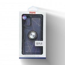 Transparent Ring Case For Samsung S20Ultra Color-Black/Silver