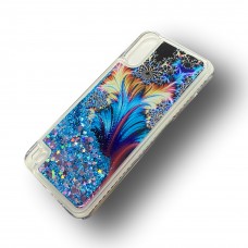 Tuff Liquid Glitter Case For Samsung A01 Design-Leaf