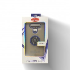 Candy Skin Ring Holder Case For LG K51 Color-Navy Blue