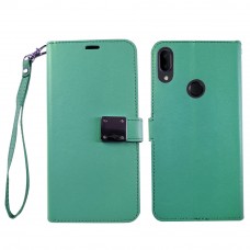 Wallet With Magnetic Clip For Samsung A10E Color-Teal