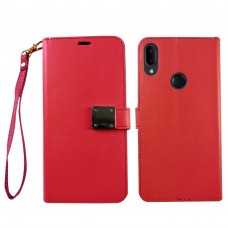 Wallet With Magnet For Moto G Stylus Color-Red