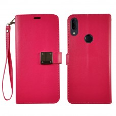Wallet With Magnetic Clip For Samsung A10E Color-Pink